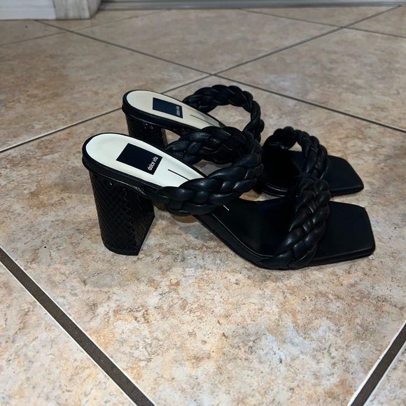 Dolce Vita Black Braided Wedges Size 8.5 - Picture 4 of 5